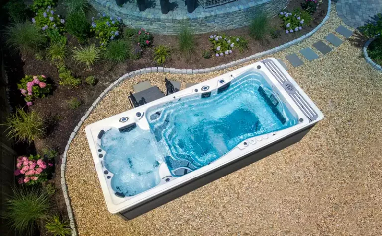 Swim Spa Installed at Long Island Home