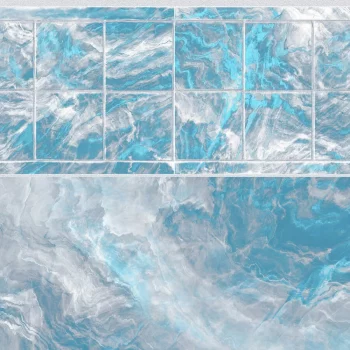 blu sky with cristalita marble bottom
